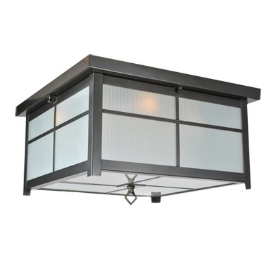 Plafonnier encastré carré 4 lumières 24 po