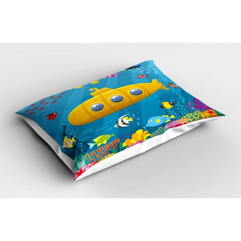Fish Polyester Sham Set, Twin