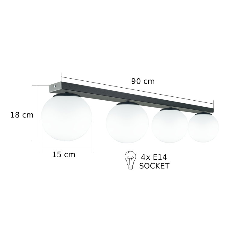 Beyo Glass Flush Mount