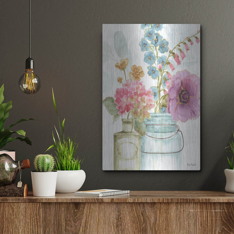 "Rainbow Seeds Flowers VIII" par Lisa Audit, H 16 po x l 12 po