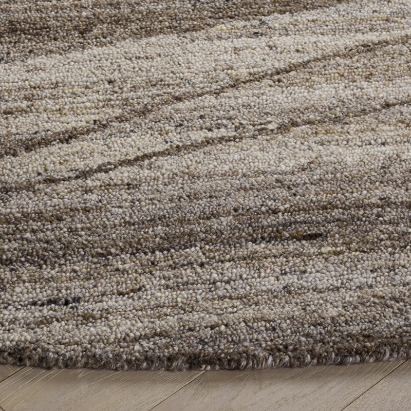 Oakwood 102 Hand Tufted 80% Wool; 20% Cotton Abstract Rug, 6' X 6' Round
