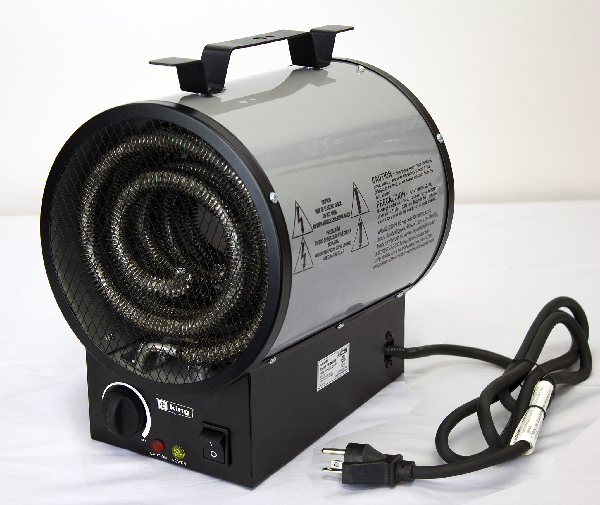 King Electric Portable 3750 Watt Electric Fan Ceiling Mounted