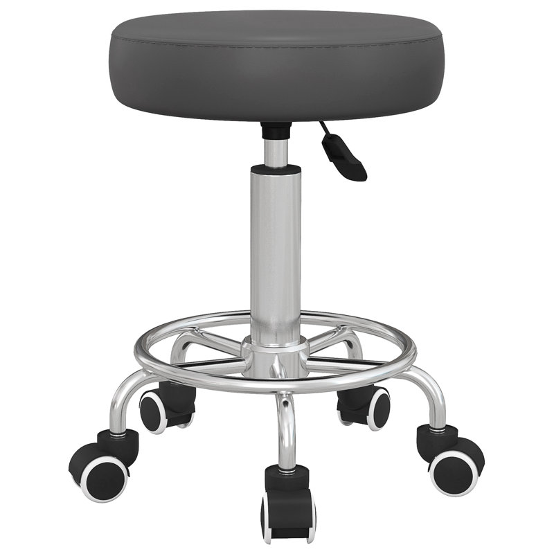 Tabouret de salon en PU, Gris