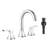 Widespread Bathroom Faucet 3-Hole, 2-Handle Sink Faucet With Pop-Up Drain-125090466