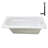 60'' x 32'' Acrylic Soaking Drop-In Bathtub, Drain Included-97545184