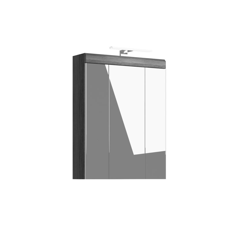 Hadice 60mm W 79mm H Wall Cabinet Frameless Medicine Cabinet Mirror 3 Fixed