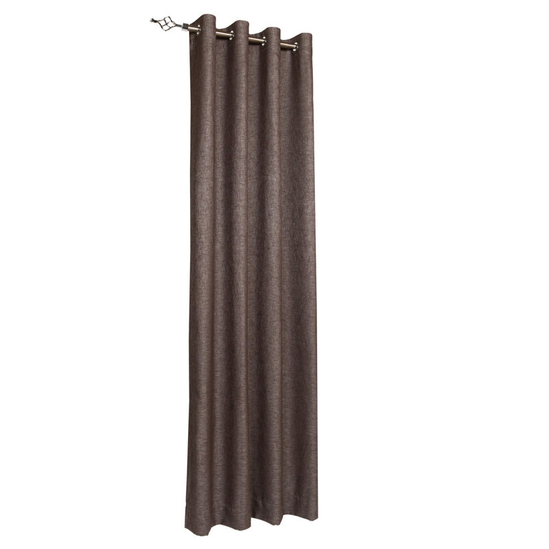 Brezza Room Darkening Curtain Pair, Charcoal