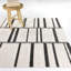 Tapis transitionnel crème à rayures Edin Edin-1823796816