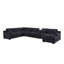 Canapé modulaire moderne en chenille de 141,5 po Celine-1567361203