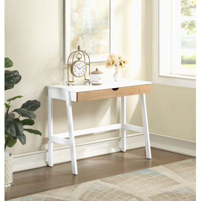 Bureau Hilton en blanc / naturel