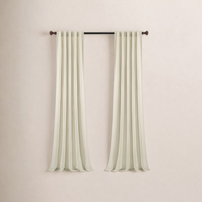 Bruno Cotton Blend Semi Sheer Curtain Pair