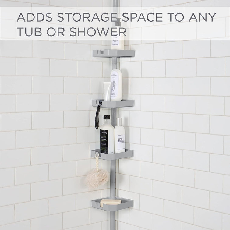 ToccoLeggero Tension Pole Stainless Steel Shower Caddy