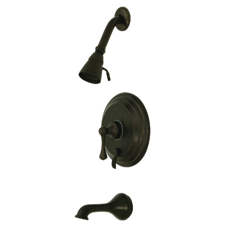 Kingston Brass Single-Handle Pressure Balanced Tub and Shower Faucet, Oil Rubbed Bronze