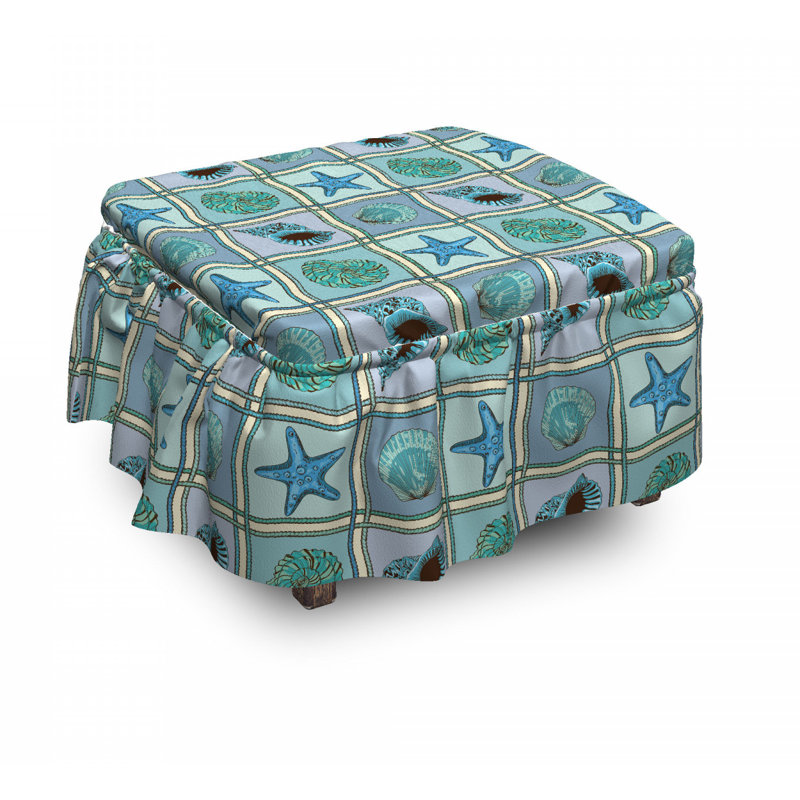 Box Cushion Ottoman Slipcover