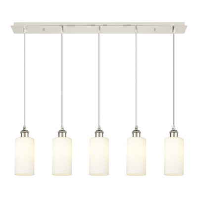 Caius - Luminaire suspendu linéaire à 5 lumières 37 po