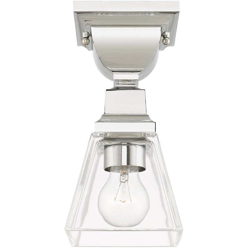 Plafonnier encastré 1 lumière 4,875 po Ardelia, Chrome poli