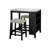 3Pc Dining Set With Storage Shelves