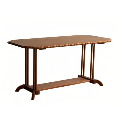 Vintage Rectangular Family Dining Table Cherry Solid Wood Dining Table