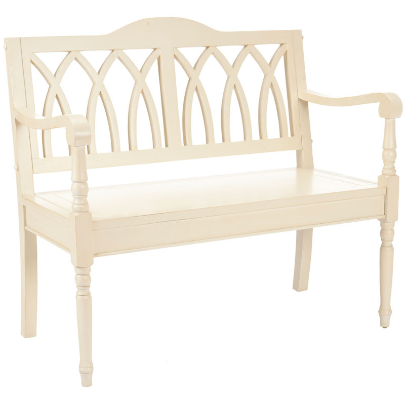 Lords Upholstered Bench, White