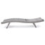Chaise longue en osier crème