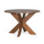 Table de salle à manger ronde de style campagne moderne, cerisier