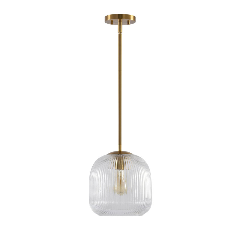 Luminaire suspendu simple 1 lumière, Or rose