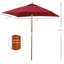 Cyr 200cm X 150cm Rectangular Market Parasol-1281267056