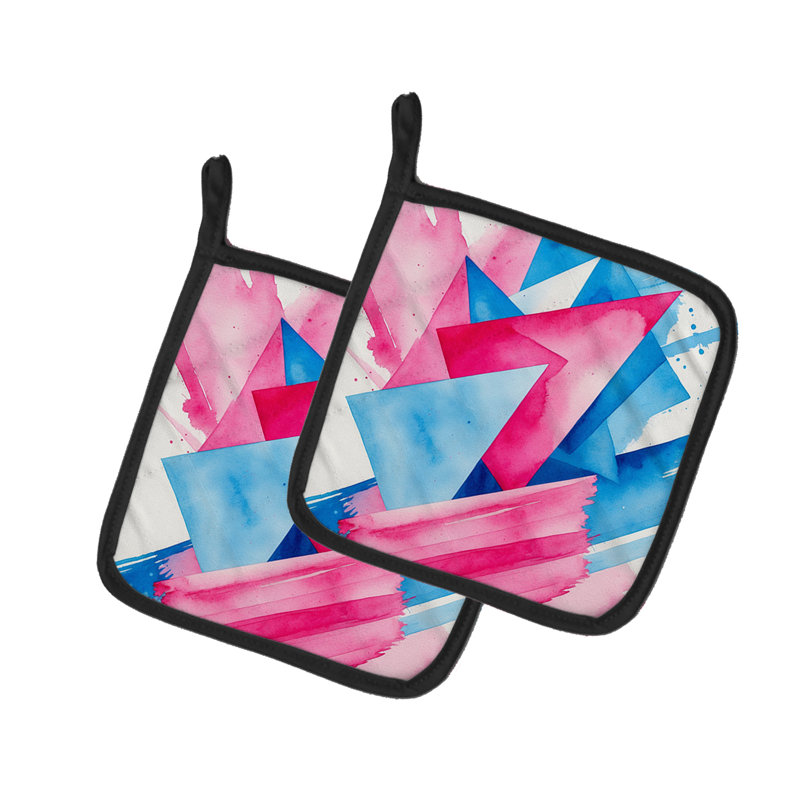 Paire de porte-casseroles Trans and Proud Pride