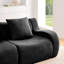 U-Shaped Boneless Sofa,Teddy Fabric No Assembly Required Curved Armrest,Anti-Slip Design,Streamlined Design 32D High Density Sponge,Full Compression Vacuum Packag,For Studies Living Rooms-1540746025