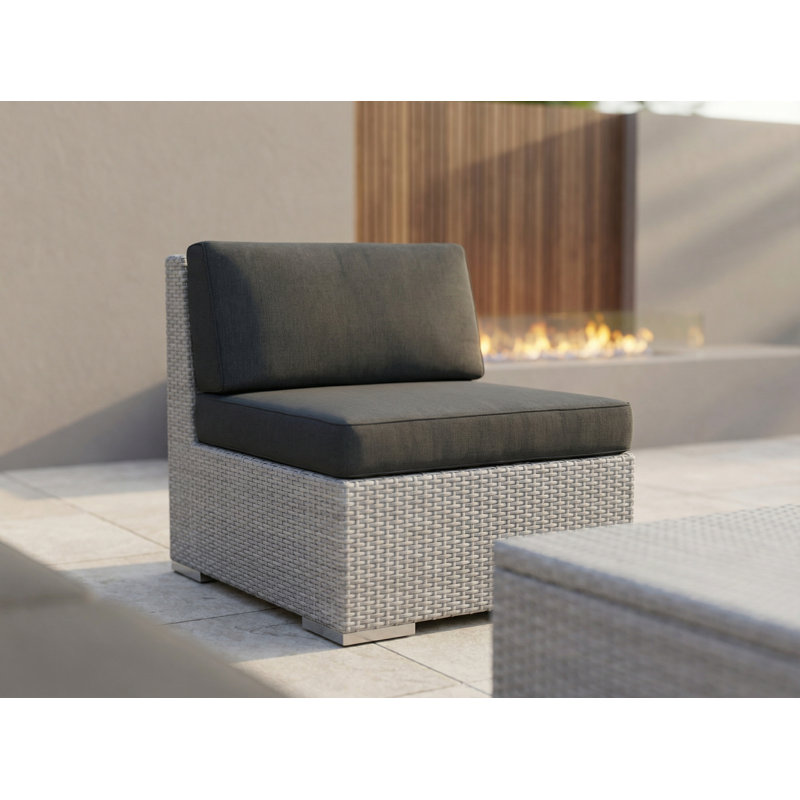 Pavior 8 - Person Patio Conversation Set with Cushions, Gray, Coal Sunbrella® Canvas