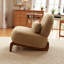 Fauteuil d'appoint en velours massif-318117461