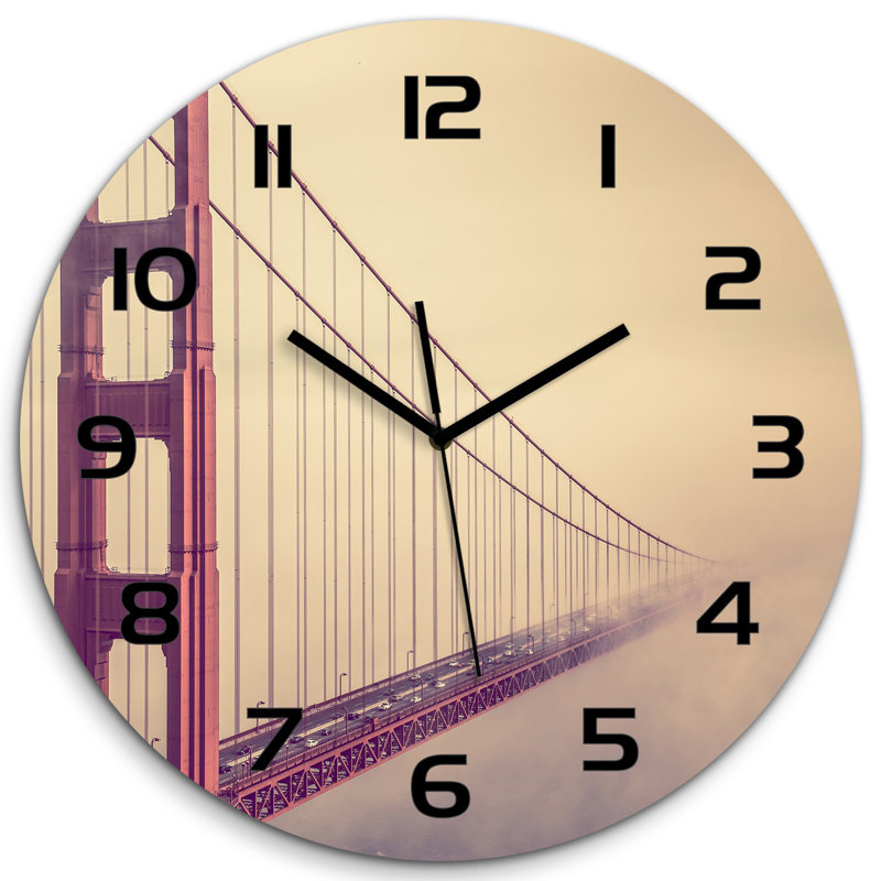 Johntez Glass Wall Clock