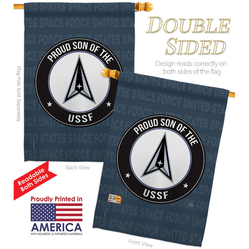 Double Sided 40'' H x 28'' W Polyester House Flag