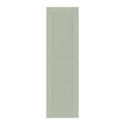 Custom Louvered Shutter with Cathedral Top