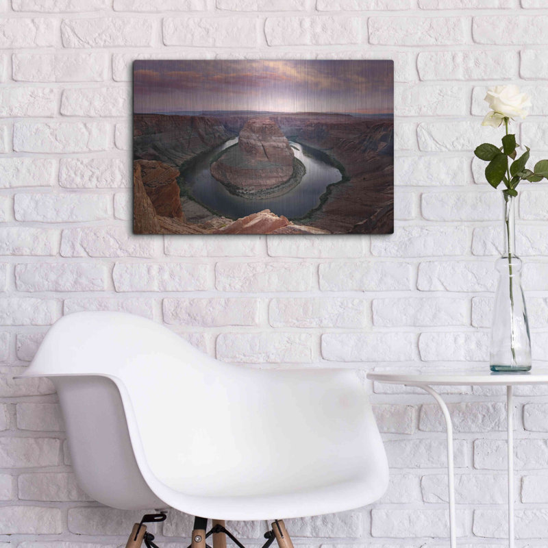 Luxe métal art «Horseshoe Bend Dusk» par Mike Jones «Horseshoe Bend Dusk» par Mike Jones