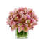 Orchid in Flat Glass Vase-2083013319