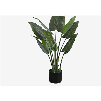 Artificial Plant, 37" Tall, Aureum Tree, Indoor, Faux, Fake, Floor, Greenery, Potted, Real Touch, Decorative, Green Leaves, Black Pot