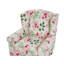 Kristin Upholstered Wingback Chair with Footstool
