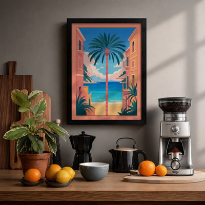 Tropical Passage Coastal - Framed Print