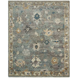 Oushara Hand Knotted Wool Oriental Area Rug