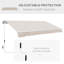 Auvent rétractable pour terrasse 8 'x 7'-573377243