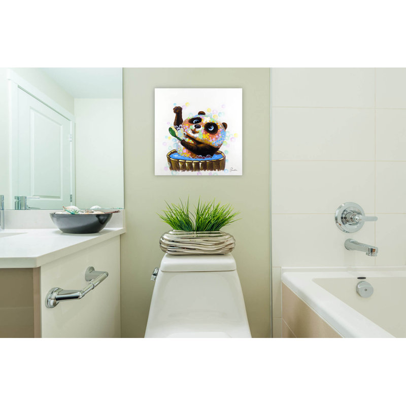 Bear Linen - No Frame Square Painting on Canvas