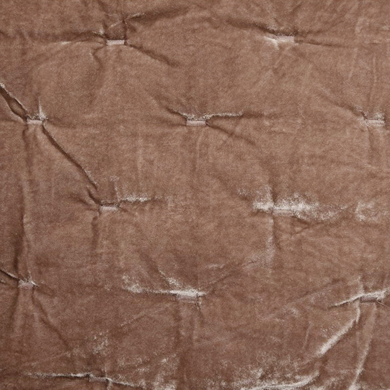 Dusty Rose Twin Velvet Quilt Set