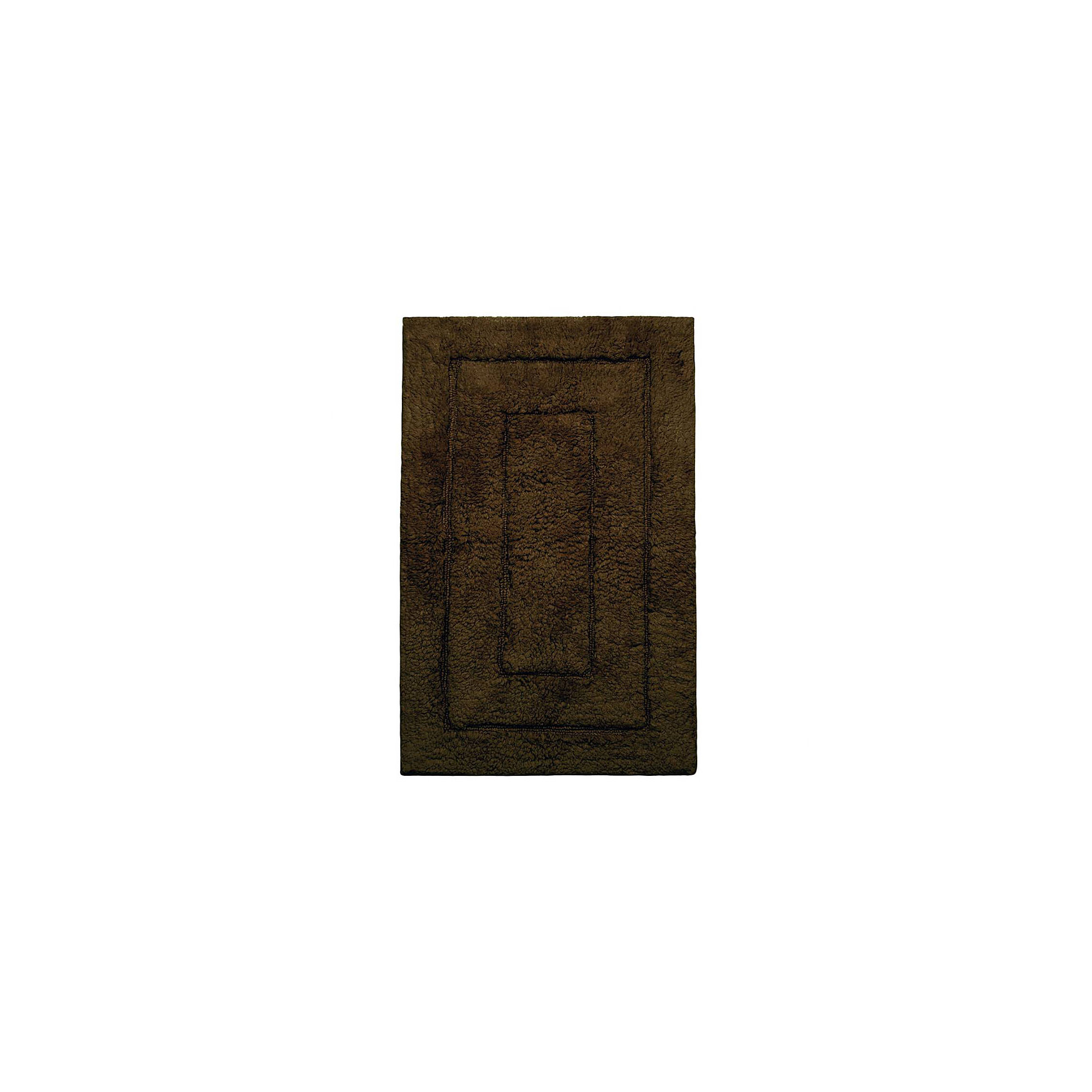 Apolonia Cotton Non-Slip Bath Rug, Chocolate, 24" H x 40" W