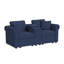 Causeuse modulaire à accoudoirs roulés 2 places 76,5 po avec console de rangement Lockheart-126757838