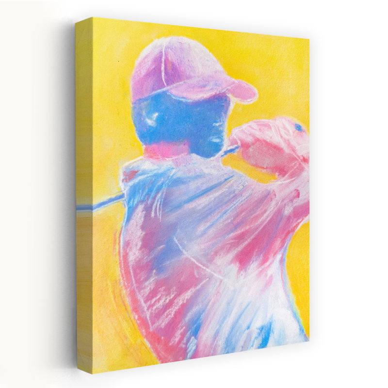 Vibrant Golf Swing by Justyna Jaszke - Wrapped Canvas Print, 152.4 cm H x 101.6 cm W
