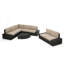Ensemble modulaire d'extérieur 8 pièces, ensemble patio, canapé d'extérieur Santa Cruz-1072782313