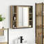 Bathroom Mirror Cabinet 60 X 16 X 60 Cm Engineered Wood