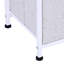 Commode de rangement horizontale - Gris idéale pour ranger l'équipement d'entraînement et les articles de chambre à coucher à 5 tiroirs