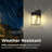 Solar Wall Sconce Lantern W/ Flame Effect